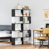 5-tier Bookcase Storage Display Shelving S Shape design Unit Divider Black - Image 7