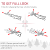HOMCOM 6ft Artificial Christmas Tree with LED Lights, Decoration, Auto Open - Image 7