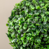 HOMCOM Set of 2 Potted Artificial Plants Boxwood Ball Trees Outdoor, 60cm - Image 7