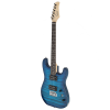 GST Stylish H-H Pickup Tiger Stripe Electric Guitar Kit with 20W AMP Bag Guitar Strap Blue - Image 8