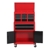 Portable Toolbox Tool Box Top Chest Cabinet Garage Storage Roll Cab Red HOMCOM - Image 7