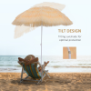 Patio Hawaii Beach Sun Umbrella Sunshade Hawaiian Folding Tilting Parasol - Image 7