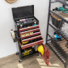 HOMCOM Tool Cabinet on Wheels with 5 Drawers Top Tool Chest Roller Cabinet Combo - Image 7