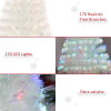 4 Feet Prelit Artificial Christmas Tree with Fiber Optic LED Light White - Image 7