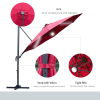 255cm Patio Parasol Market Table with Push Button 18 Sturdy Ribs - Image 7