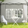 Outsunny Gazebo Side Panels for 3x3(m) or 3x6m Gazebo Canopy, 2 Pack, Green - Image 7