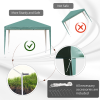 3x3m Garden Pop Up Gazebo Marquee Party Tent Wedding Canopy UV Protection - Image 7