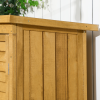 Wooden Garden Storage Shed Unit, 3-Tier Shelves Tool Cabinet Organizer - Image 7