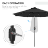 Garden 24 LED Light Parasol Outdoor Tilt Sun Umbrella Patio Club Party Sunshade - Image 7