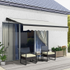 3 Pieces Rattan Dining Set Patio Bistro Table Chair Conversation Set - Image 7