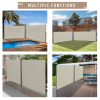 Retractable Double Side Awning Folding Privacy Wall Corner Divider Wind Screen - Image 7