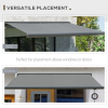 Cassette Electric Motorised Manual Awning Door Window Retractable Sunshade - Image 7