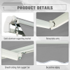 Window Awning Canopy Garden Shelter Sun Shade UV Blocker Aluminium Frame 3 x 2m - Image 7