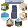 2 in 1 Sun Lounger Folding Reclining Chair Camping Adjustable Back & Pillow - Image 7