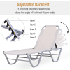 Sun Lounger Relaxer Recliner 5-Position Adjustable Backrest Lightweight Frame - Image 7