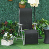 2 Sun Lounger Folding Reclining Lounge Chairs 10 Back & Leg Positions - Image 7