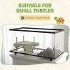 PawHut Turtle Tank 28L Glass Turtle Aquarium w/ Easy-Drain 45 x 25 x 29cm - Image 7