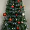 6ft White Light Christmas Tree 90 LEDs Star Topper Tri-Base Pre-Lit Home - Image 7