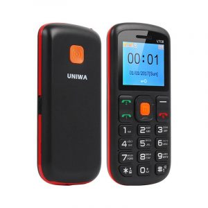 Uniwa V708 Big Button Mobile Phone For Elderly Dual SIM - SOS Mobile Phone