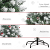 6FT Artificial Christmas Tree Pencil Tree Berries Pinecones Foldable Feet Green - Image 8