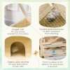 Three-Tier Wooden Hamster Cage Gerbil Play Centre w/ Sliding Tray, Ramps - Image 8