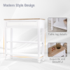 MDF Wide Drawer Console Table White - Image 8