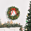 60cm Pre-Lit Artificial Christmas Door Wreath Holly LED Decor Pine Cones Hangin - Image 8