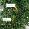 55CM Pre-lit Christmas Wreath 50 Warm White LED Ideal Xmas Artificial Door Deco - Image 8