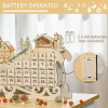 Christmas Advent Calendar 2021 Light Up Wooden Sleigh Countdown Natural - Image 8