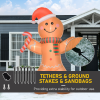 8ft Christmas Inflatable Gingerbread Man Lighted Indoor Outdoor - Image 8