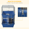 2-Tier Small Animal Cage for Rabbit Ferret Chinchilla w/ Accessories Ramp - Image 8
