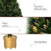 2FT Prelit Artificial Christmas Tree Fiber LED Table Deco Multi-Color Green - Image 8