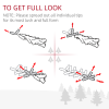 3ft Artificial Prelit Christmas Tree Snow Tree LED Fiber Optics Green White - Image 8