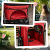 Pet Stroller Foldable Travel Dog Cat Carriage w/ Reversible Handle Brake Basket - Image 8