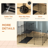 Pet Playpen DIY Small Animal Cage for Rabbit Ferret Chinchilla Guinea Pig Black - Image 8