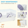 Two-Tier Hamster Cage Gerbil Haven w/Exercise Wheel, Water Bottle, Ladder, White - Image 8