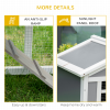 Two-Tier Rabbit Hutch Guinea Pig Cage w/ Sunlight Panel, roof, Slide-Out Tray - Image 8
