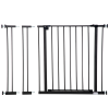 Pressure Fit Dog Gate Pet Barrier for stairs doorway, 76-107cm Width Black - Image 8