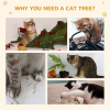 Cat Tree Kitty Activity Play Center Scratching Scratcher House Furniture 170CM - Image 8