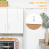 Kitchen Buffet Storage,2 Cabinets, 3 Drawers , 60x40x150cm, White - Image 8