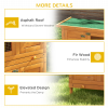 2-tier Rabbit Hutch Small Animal Wooden Bunnies House Outdoor Backyard 2 Sizes - Image 8