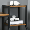 Computer Desk 6 Tier Storage Industrial Workstation Rustic - Image 8