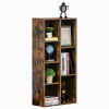 Bookcase IndustrialDisplay Cabinet Cube Storage Rustic Brown - Image 8