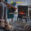 Electric Fireplace Heater Freestanding Stove with LED Flame Effect - Image 8