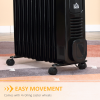 2720W Digital Oil Filled Radiator Portable Electric Heater with LED Display - Image 8