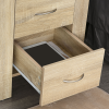 Particle Board 2-Drawer Bedside Table Natural - Image 8