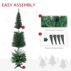 1.8m 6ft Artificial Pine Pencil Slim Tall Christmas Tree with 390 Branch Tips - Image 8