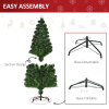 5FT Pre-Lit Artificial Christmas Tree Lights Star Topper Metal Base - Image 8
