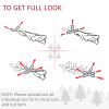 1.5m 5ft Pre-Lit Christmas Tree Artificial Spruce Warm White LED Metal Stand - Image 8