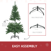 4 Feet Christmas Tree Warm White LED Light Holiday Home Decoration, Green - Image 8